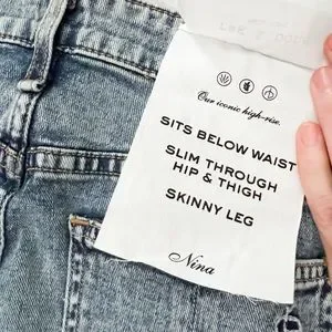 【関税込み】rag & bone ホワイト Nina ジーンズ $195 NWT RAG & BONE Sz27 NINA HIGH-RISE SKINNY STRETCH DENIM